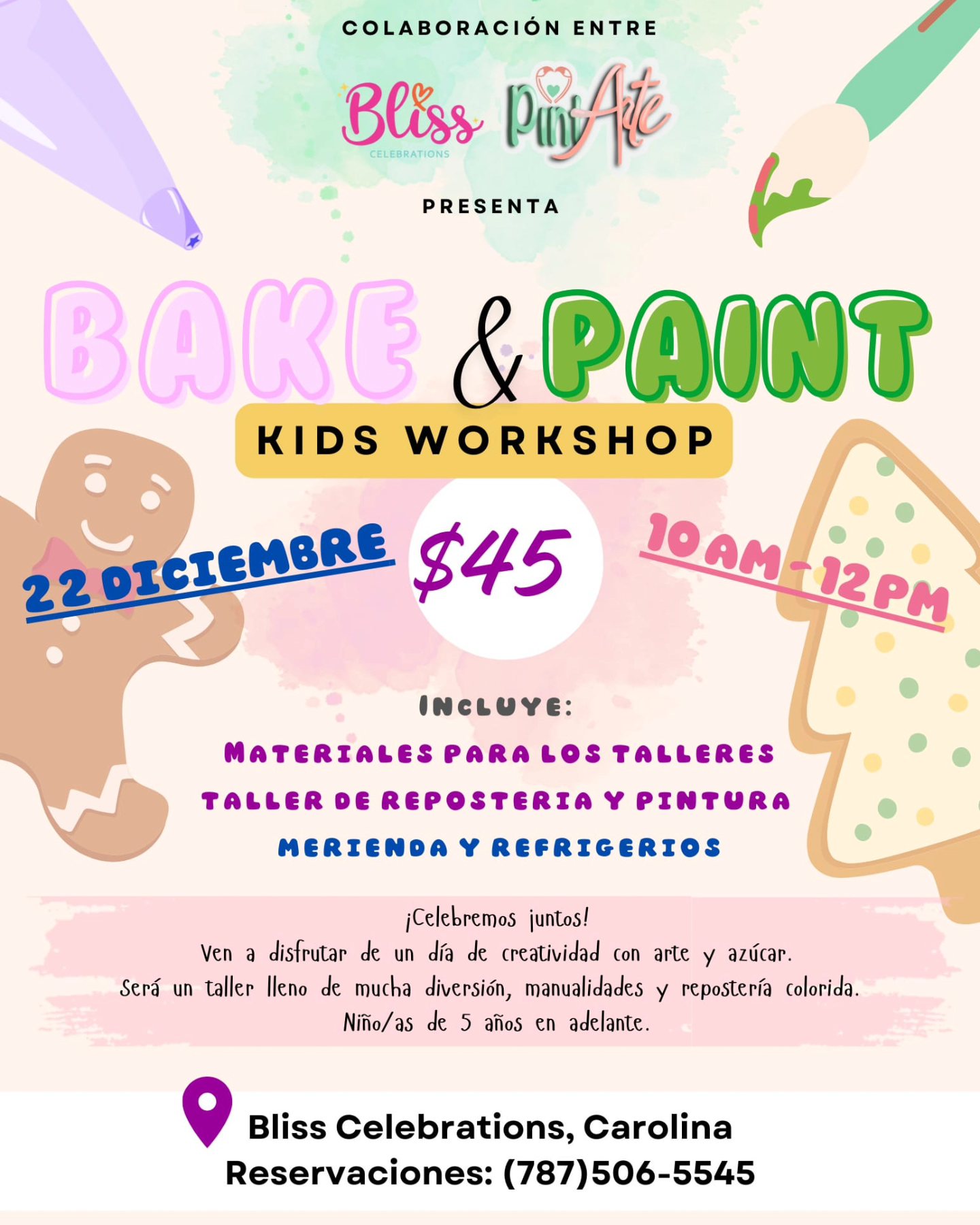 Bake & Paint - Bliss Celebrations