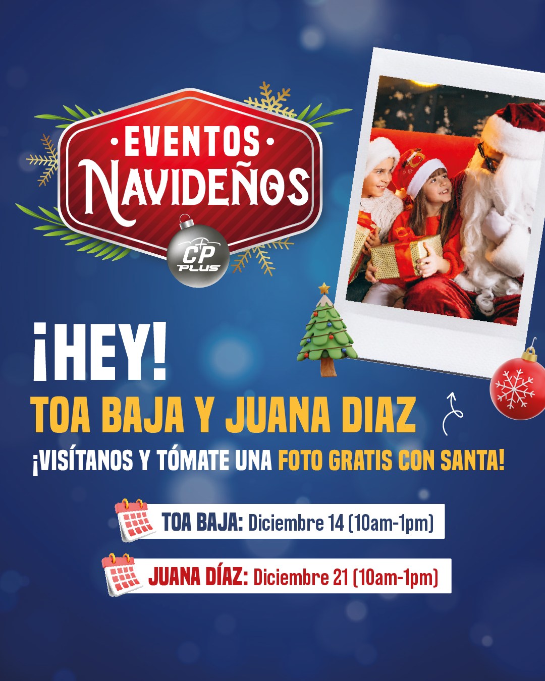 Foto Gratis con Santa - Centropiezas Plus de Toa Baja