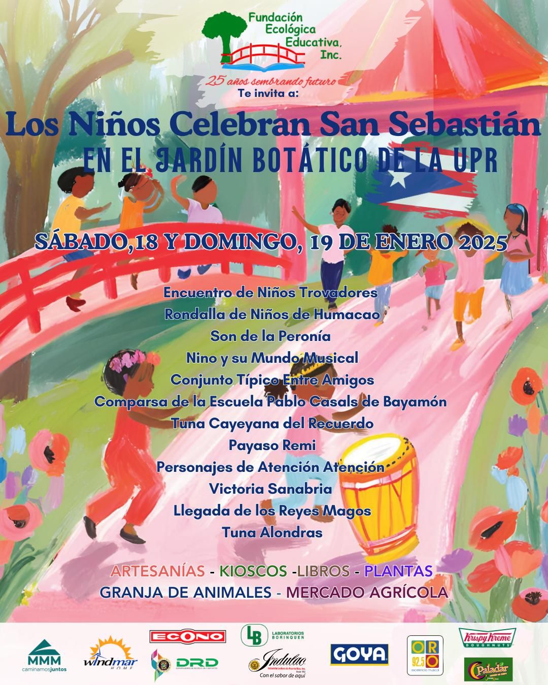 Los niños celebran San Sebastián - Fundación Ecológica Educativa: Jardín Botánico UPR