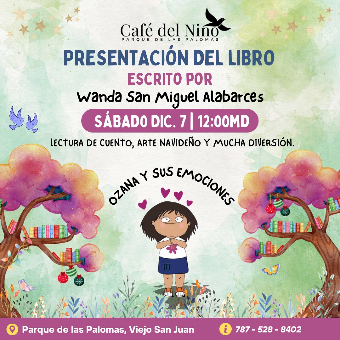 Presentación del Libro: "Ozana y sus emociones" - Café del Niño