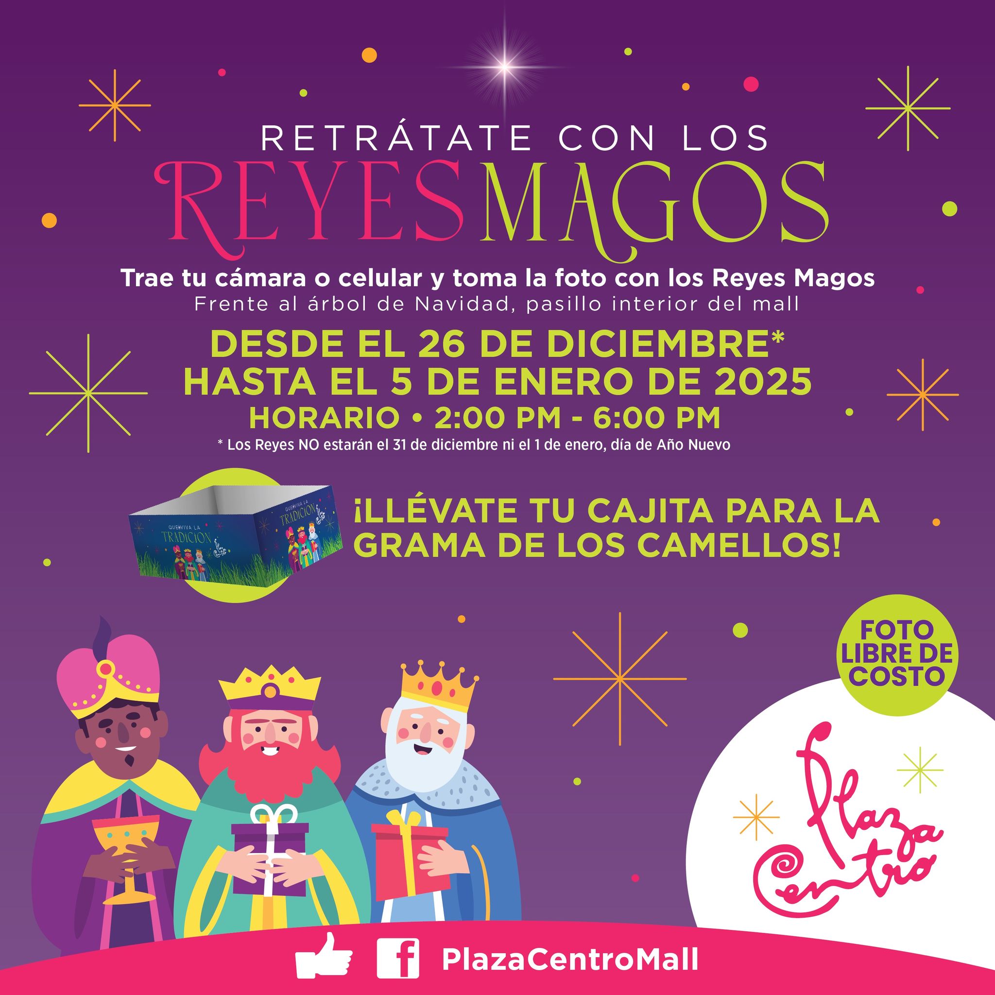 Retrátate con los Reyes Magos - Plaza Centro