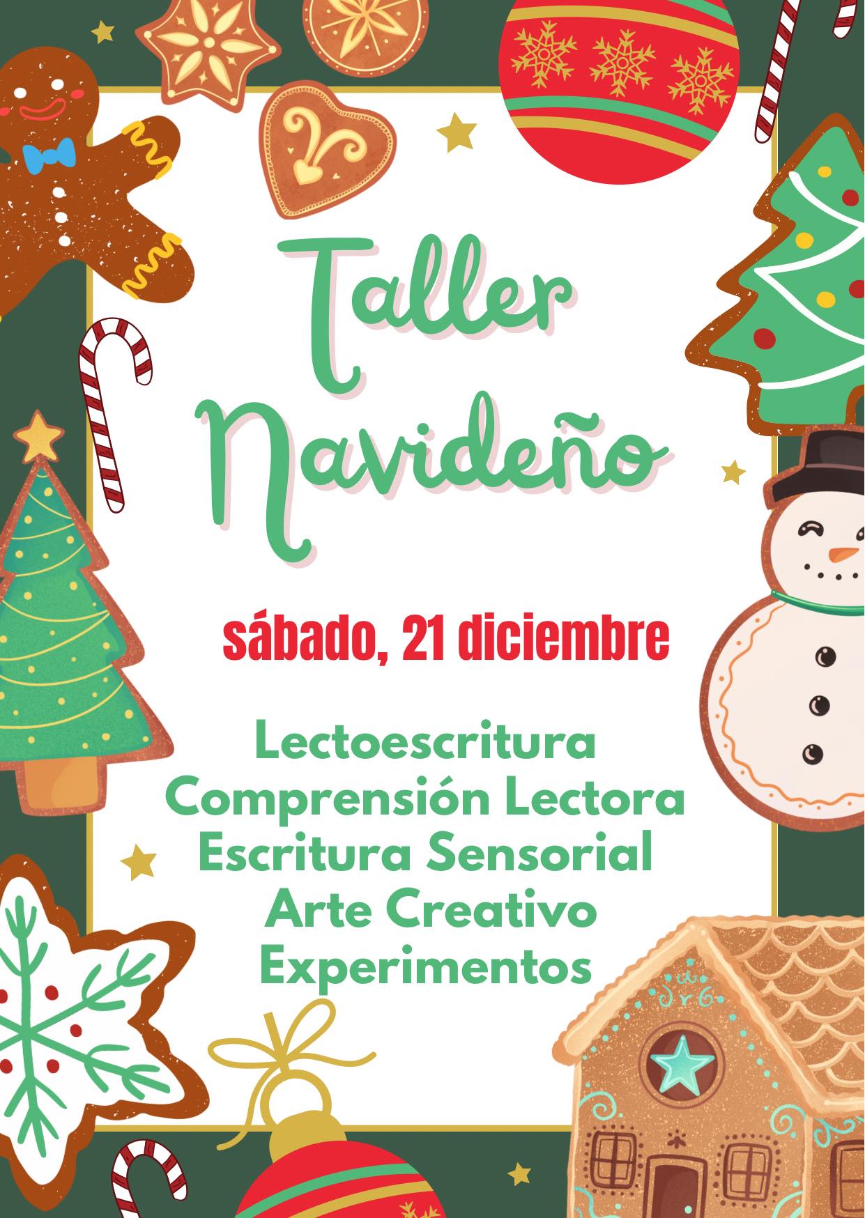 Taller Lectoescritura Navideña - Eduka Kids Learning