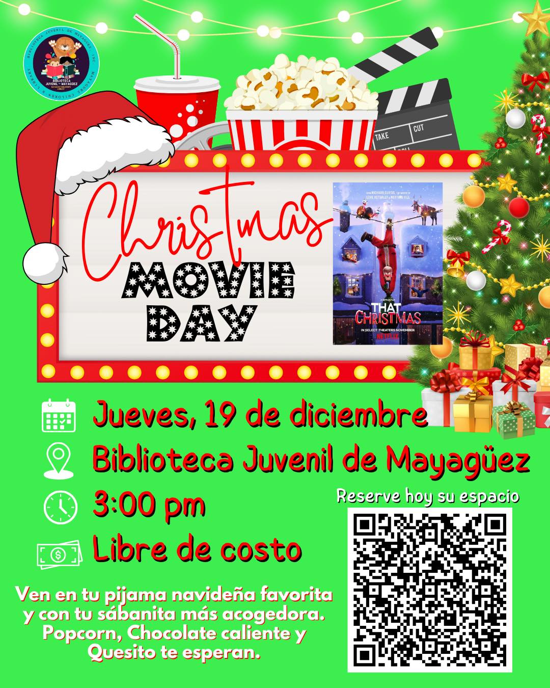 Christmas Movie Day - Biblioteca Juvenil de Mayagüez