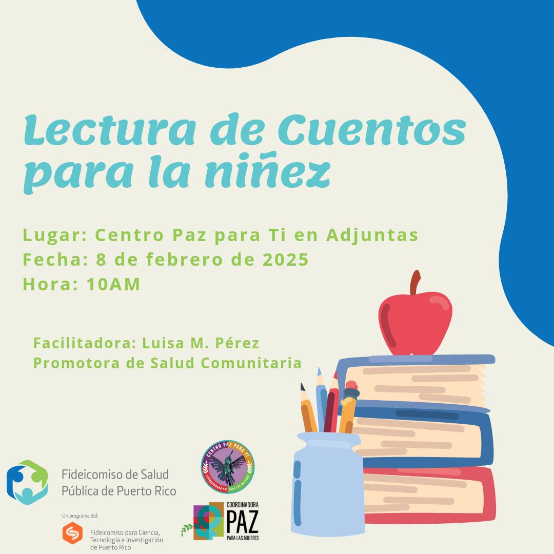 Lectura de cuentos para la niñez