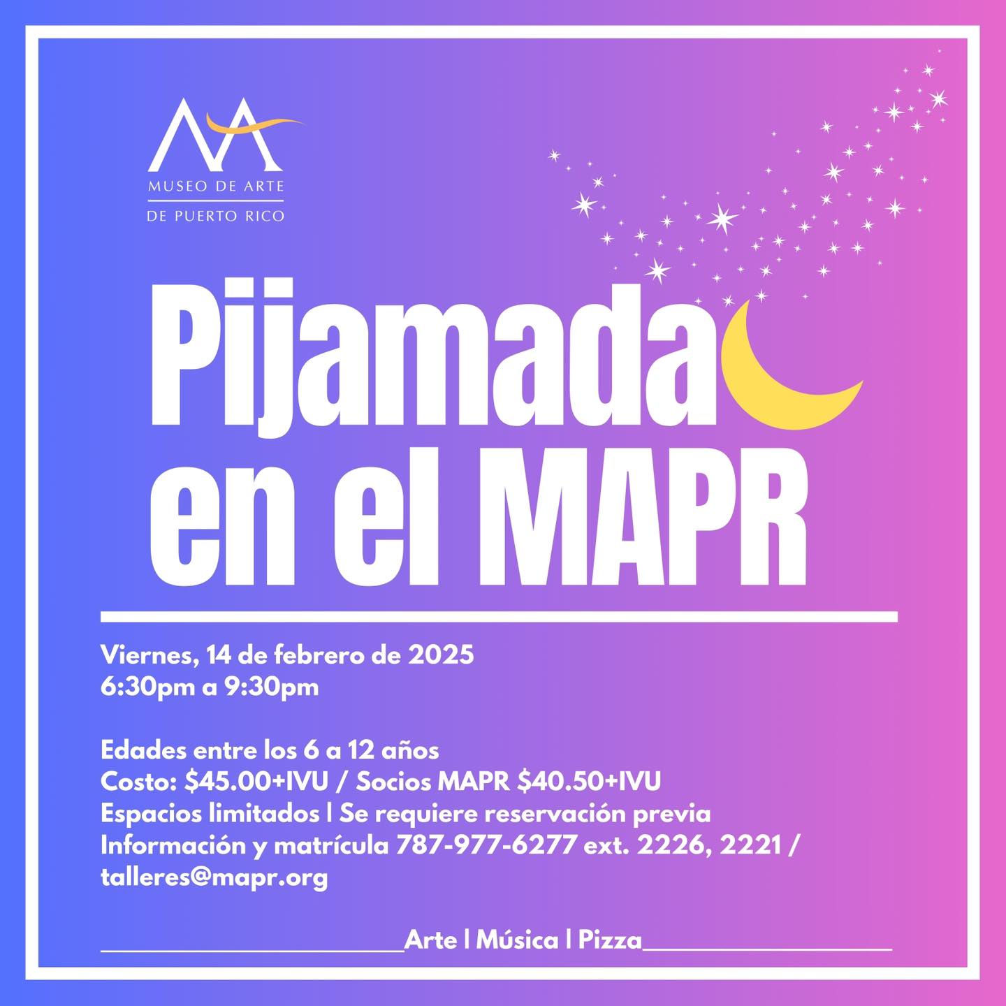 Pijamada en el Museo de Arte de Puerto Rico