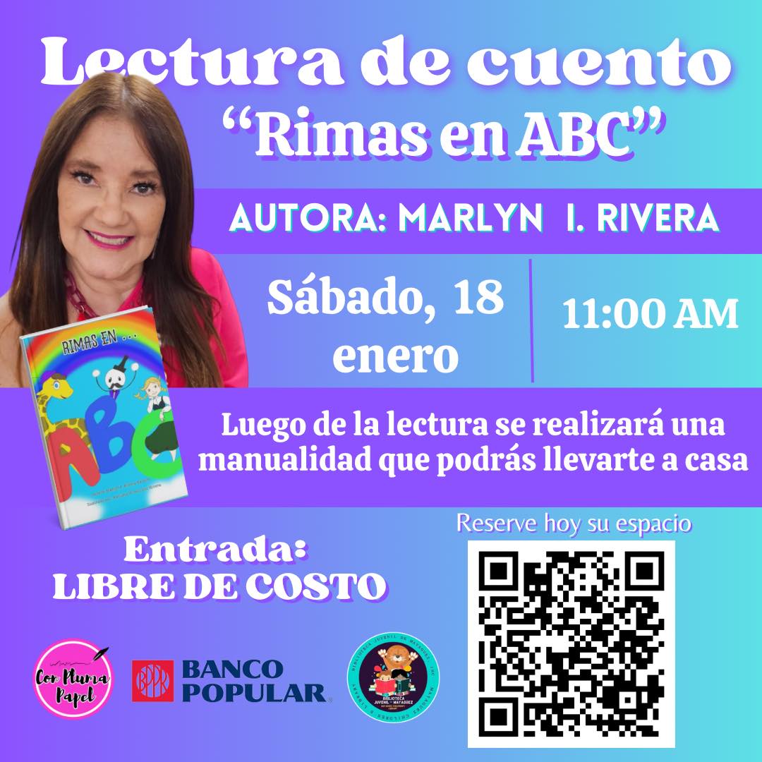 Lectura del cuento: “Rimas en ABC” - Biblioteca Juvenil de Mayagüez
