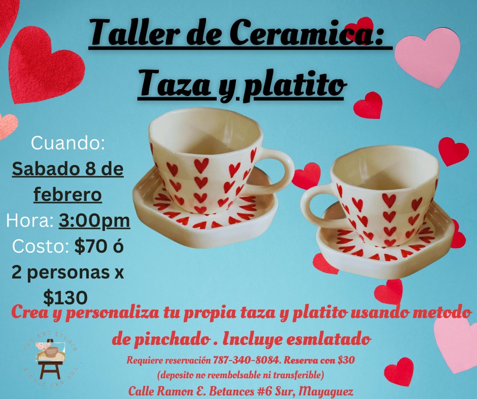Taller de cerámica: Taza y Platillo - The Art Studio