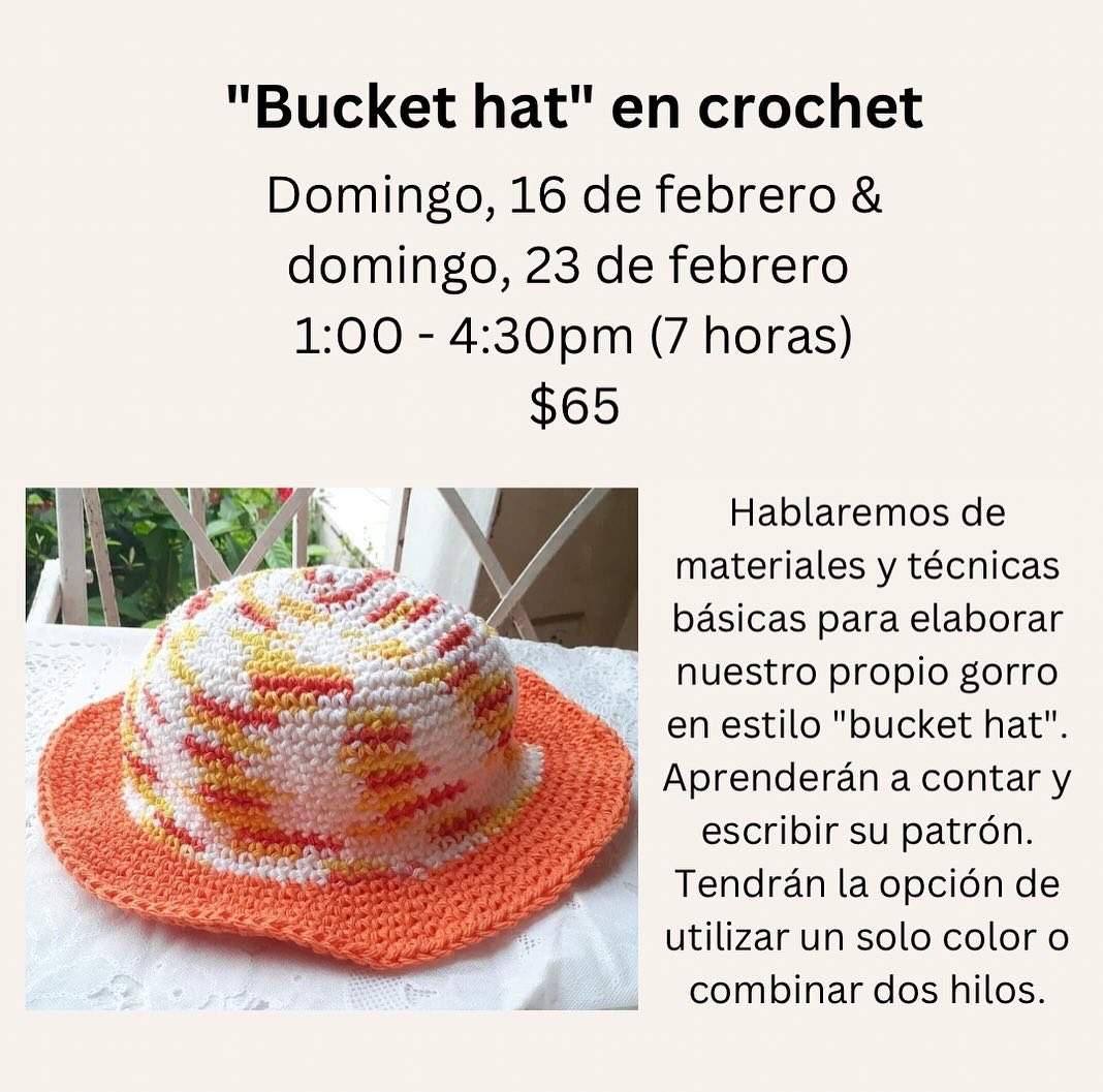 Gorro en crochet estilo "bucket hat" - MAC Studios