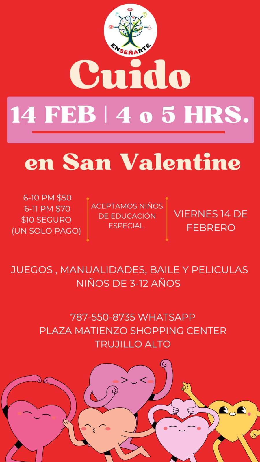 Cuido en San Valentín - Enseñarte