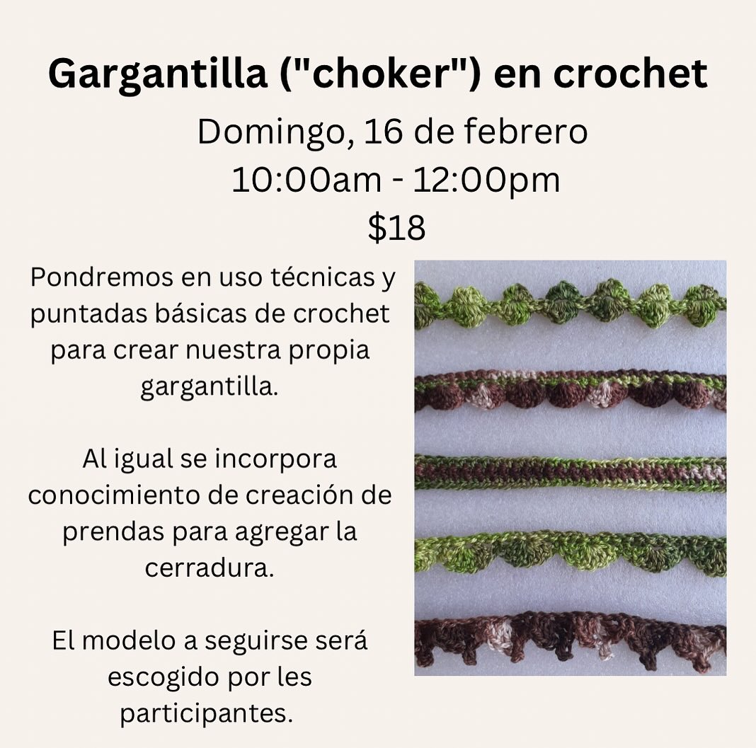 Gargantilla en crochet ("choker") - MAC Studios