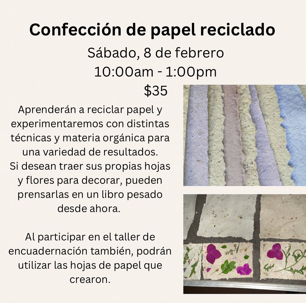Taller de papel reciclado - MAC Studios