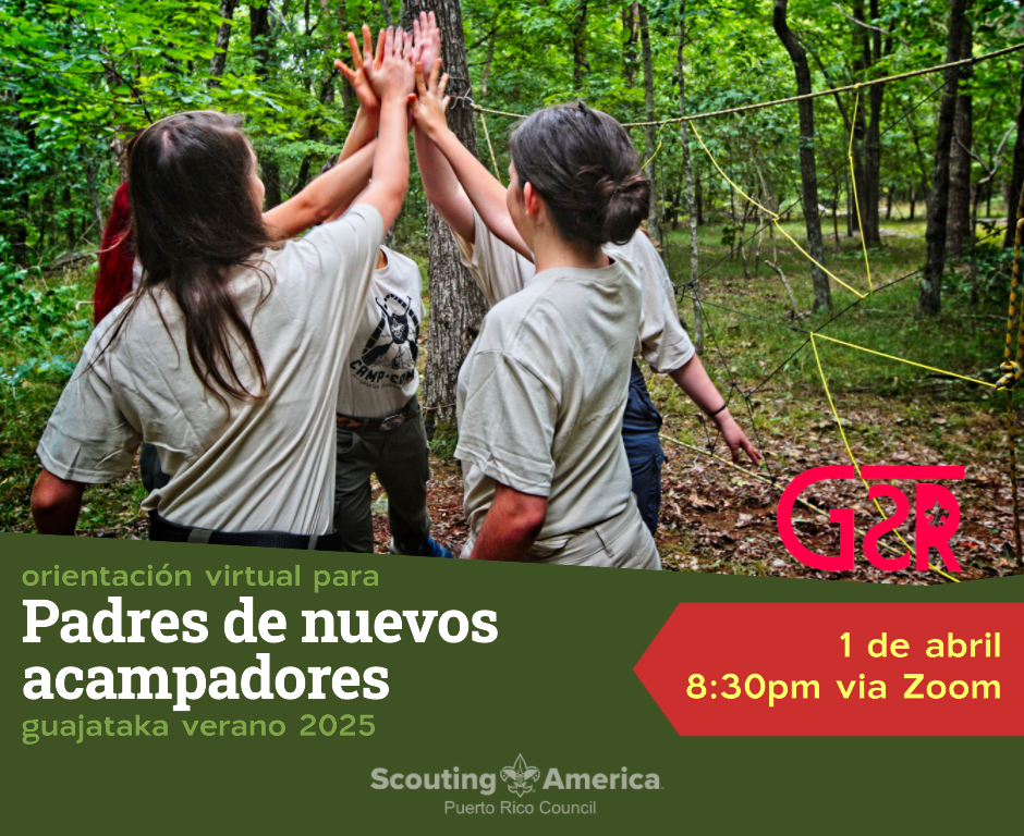 Guajataka Verano 2025: Orientación virtual para padres y madres de nuevos acampadores