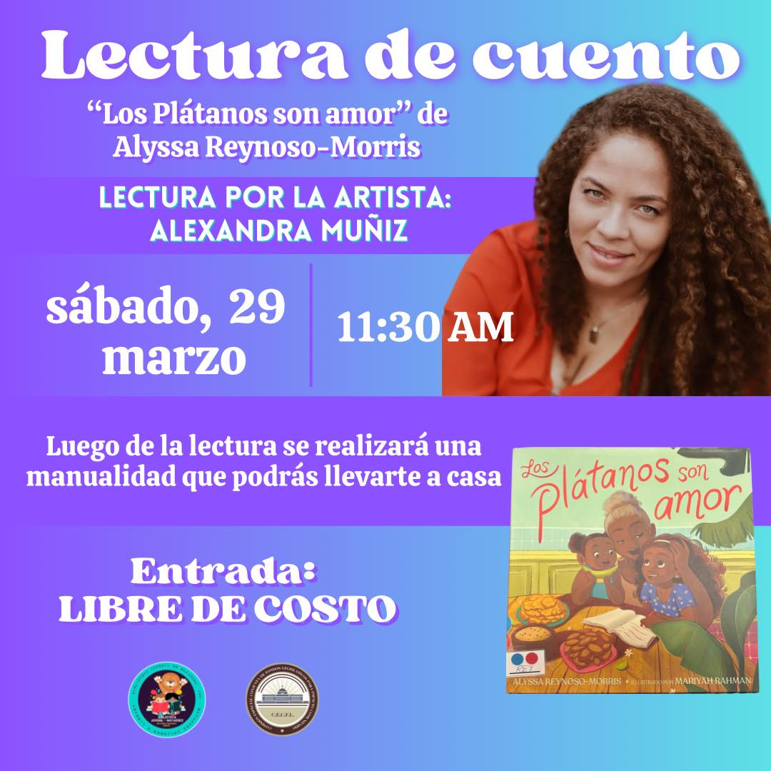 Lectura de cuento: “Los Plátanos son Amor” - Biblioteca Juvenil de Mayagüez