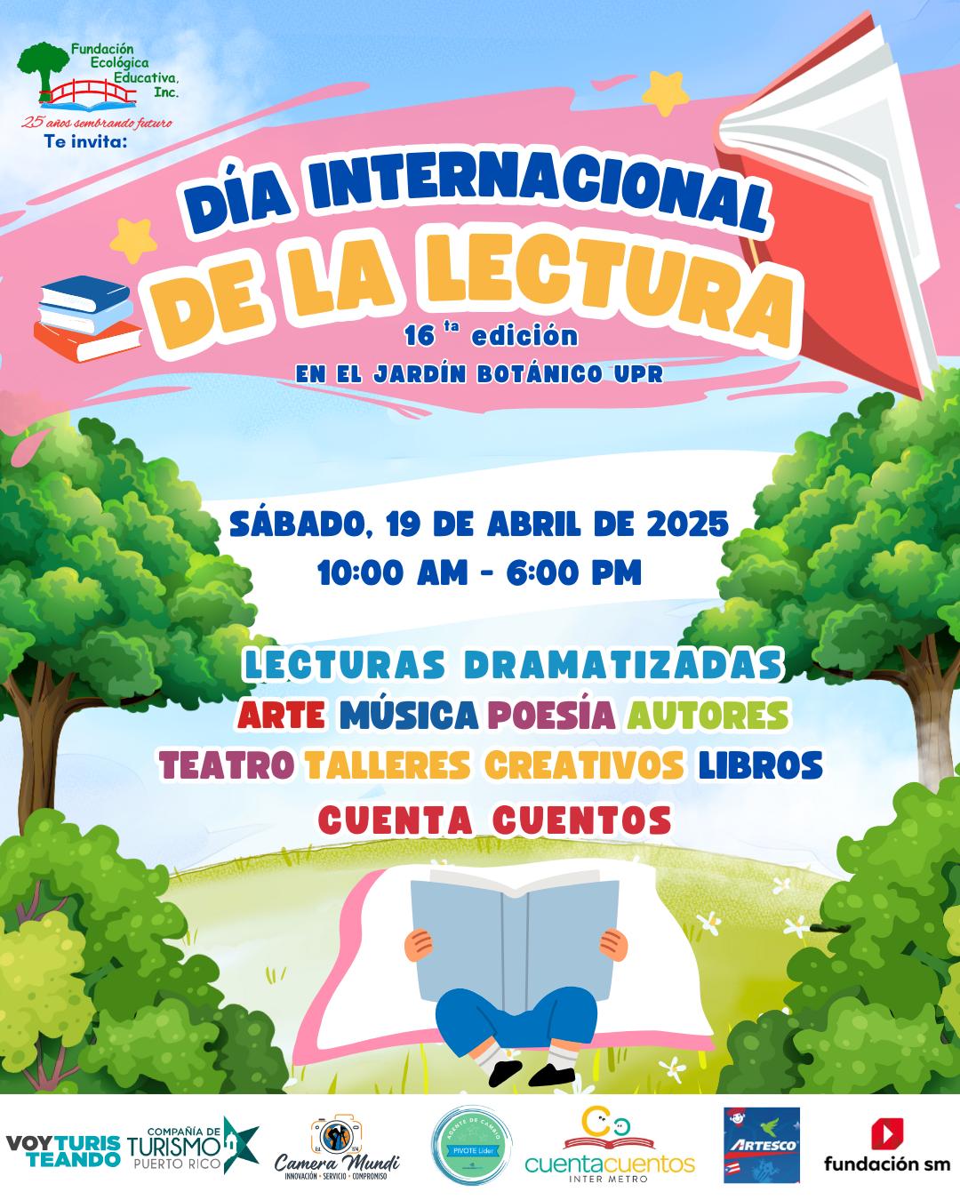 Día Internacional de la Lectura - Fundación Ecológica Educativa - Jardín Botánico UPR