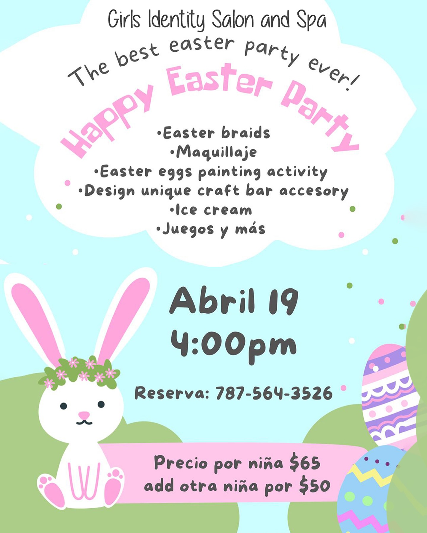 Happy Easter Party - Girls Identity Salon & Spa