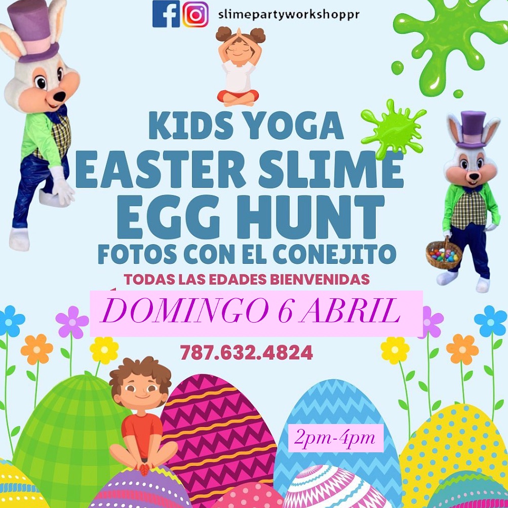 Kids Yoga Easter Slime Egg Hunt - Slime Party Workshop PR
