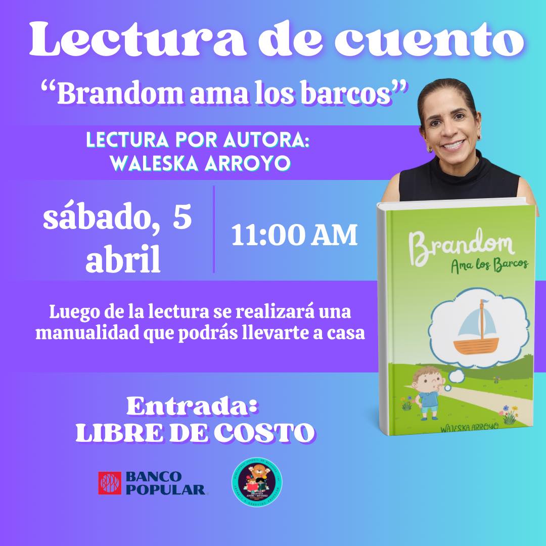 Lectura del cuento: “Brandom ama los barcos” - Biblioteca Juvenil de Mayagüez