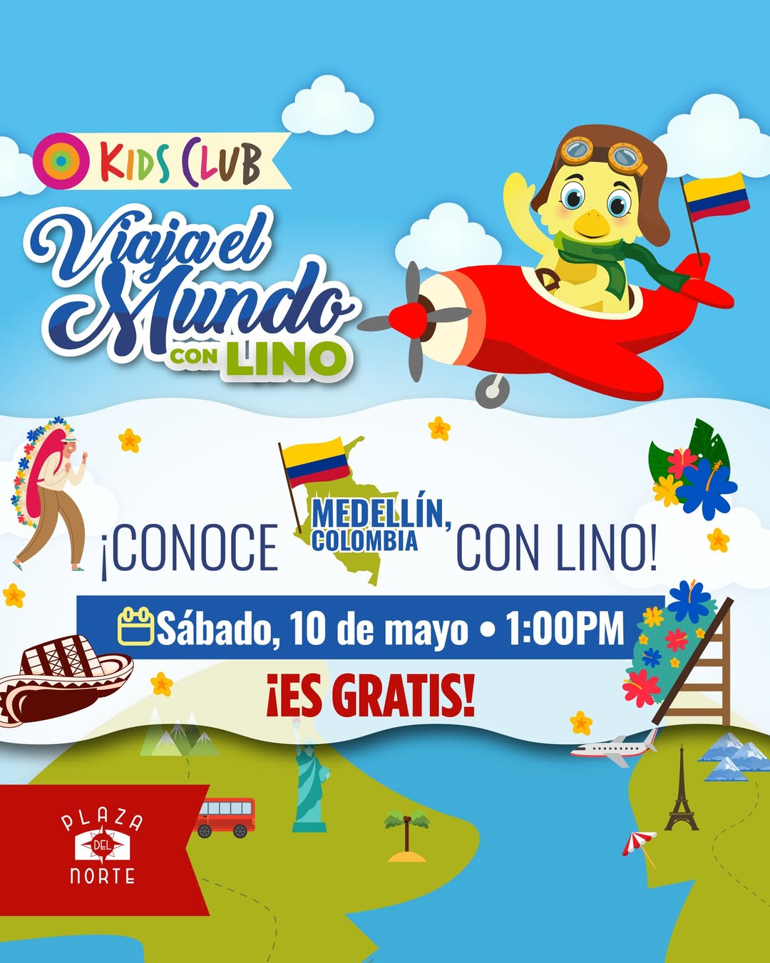 Viaja el Mundo con Lino: Medellín, Colombia - Plaza del Norte