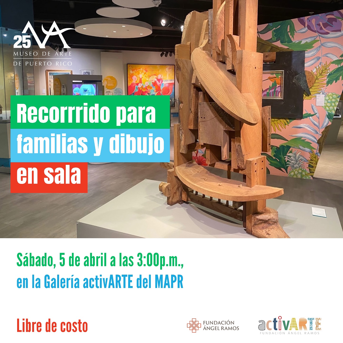 Recorrido para familias y dibujo en sala - Museo de Arte de Puerto Rico