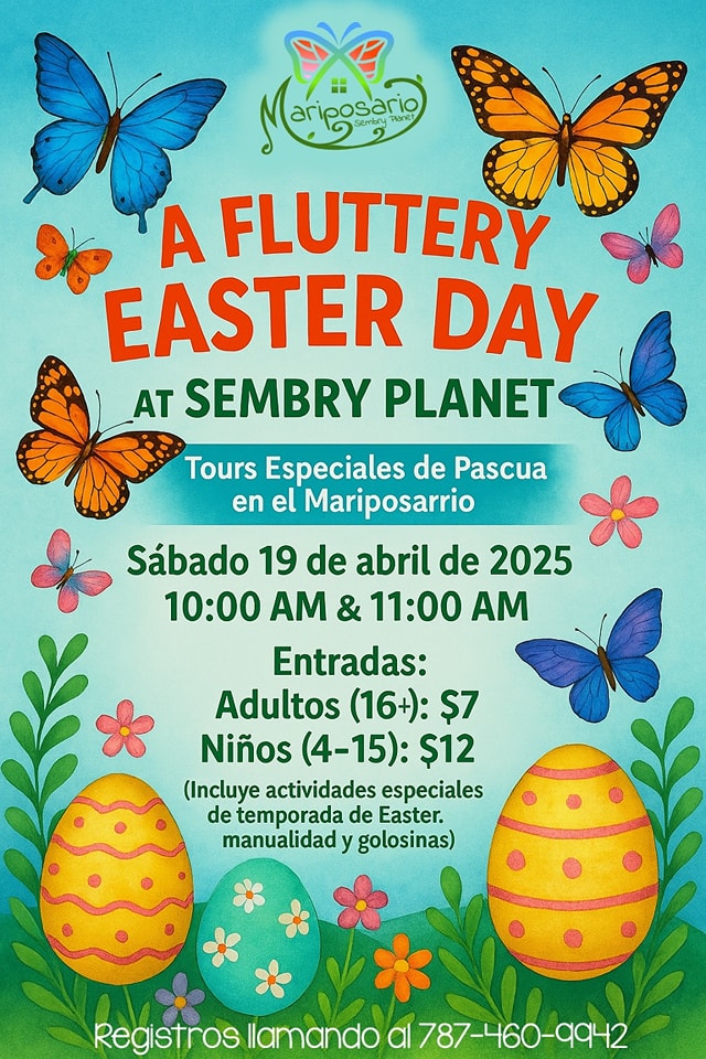 A Fluttery Easter Day - Sembry Planet