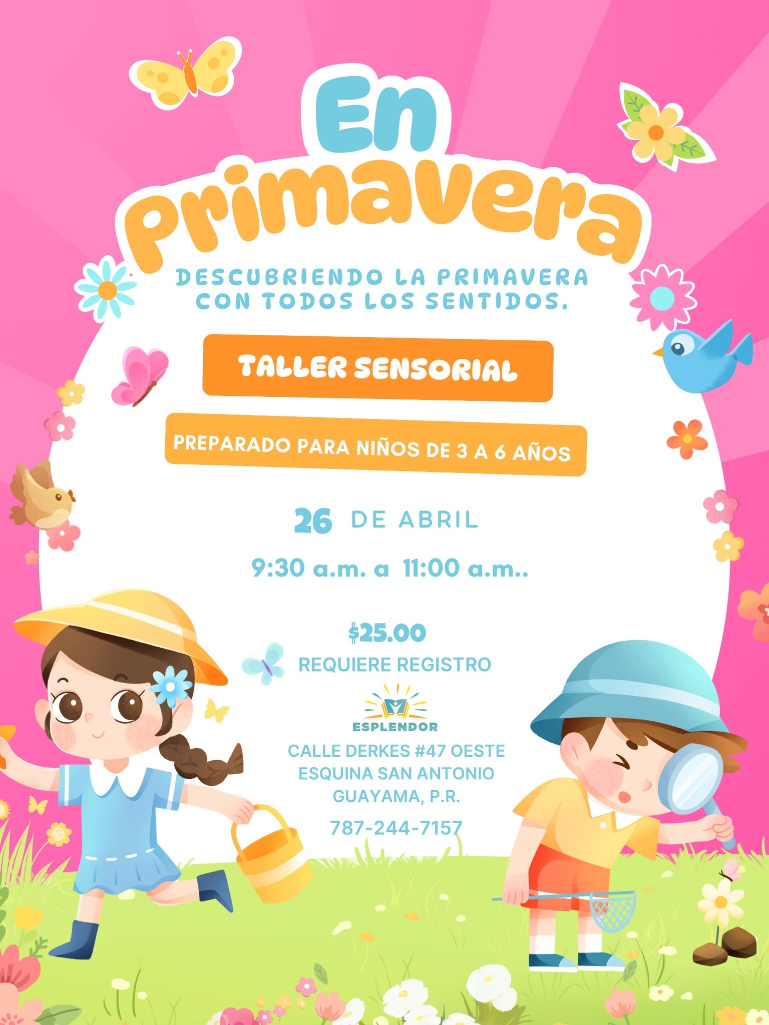 Taller Sensorial de Primavera - Esplendor Montessori