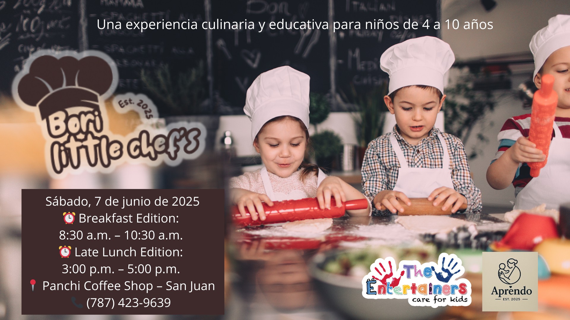 Bori Little Chefs - The Entertainers PR y Aprendo PR