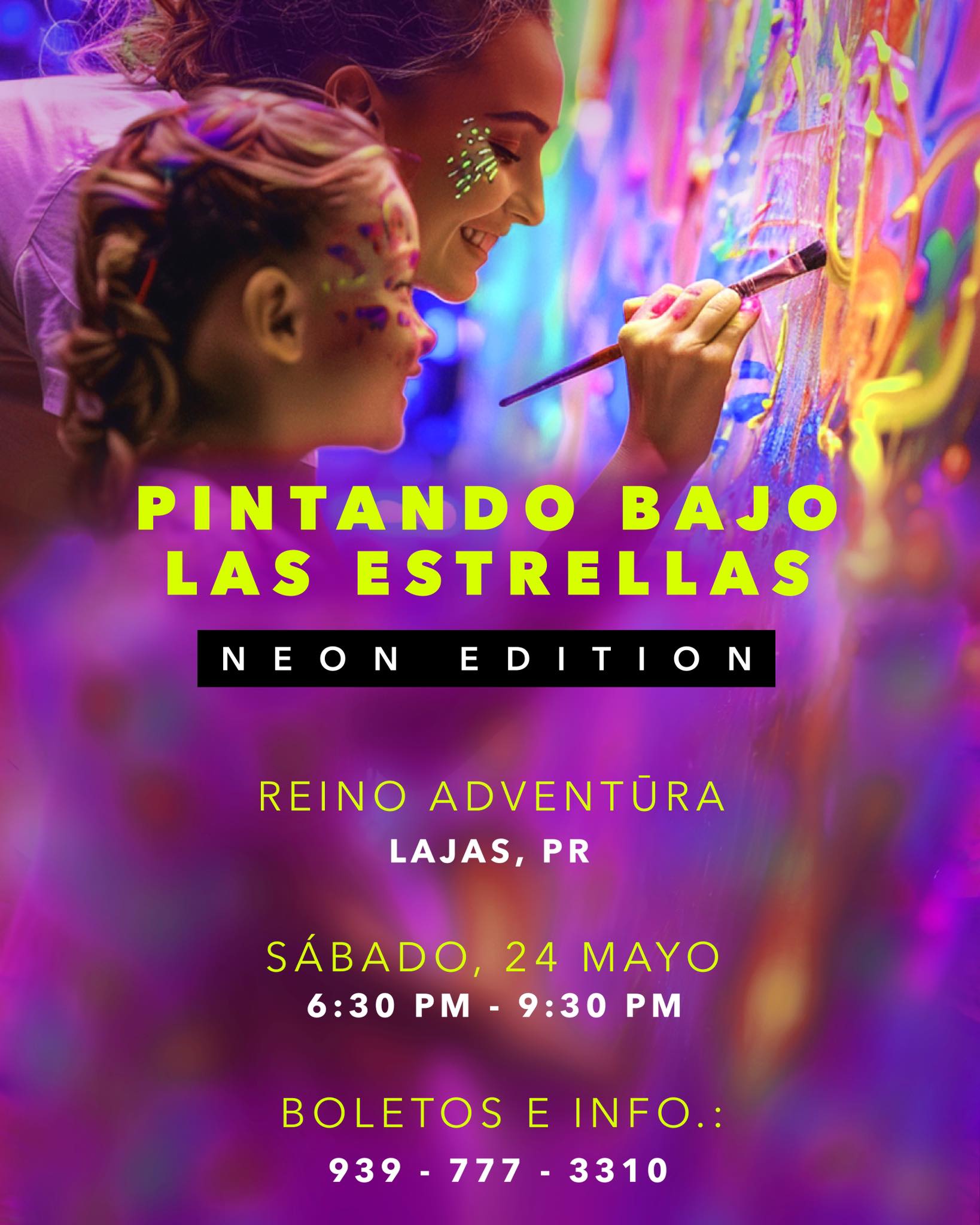 Pintando bajo las Estrellas: Neon Edition