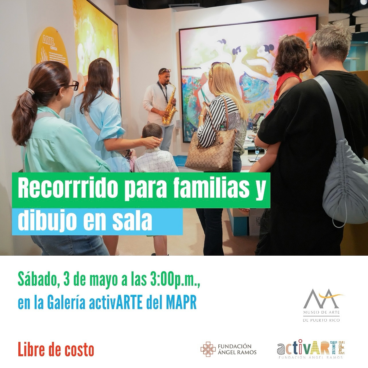 Recorrido para familias y dibujo en sala - Museo de Arte de Puerto Rico