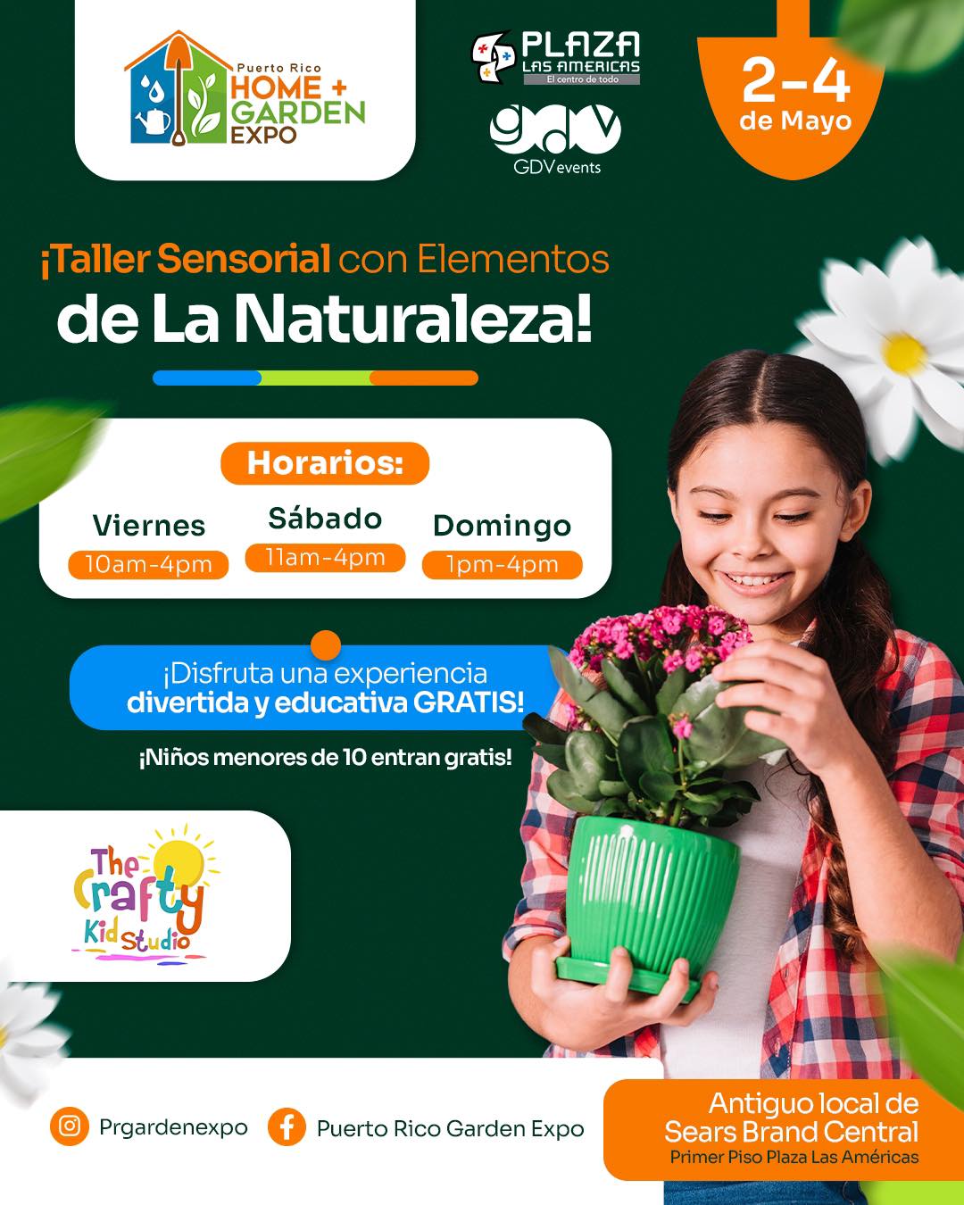 Taller Sensorial con elementos de la Naturaleza - Puerto Rico Garden Expo