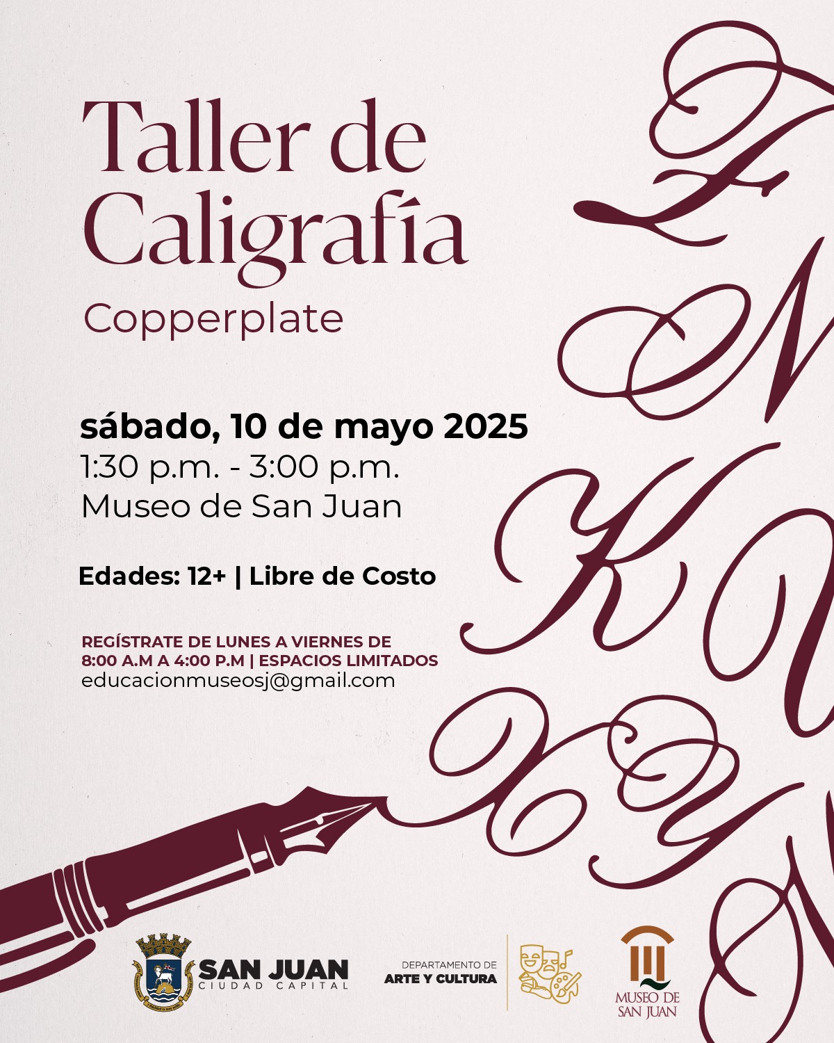 Taller de Caligrafía - Museo de San Juan