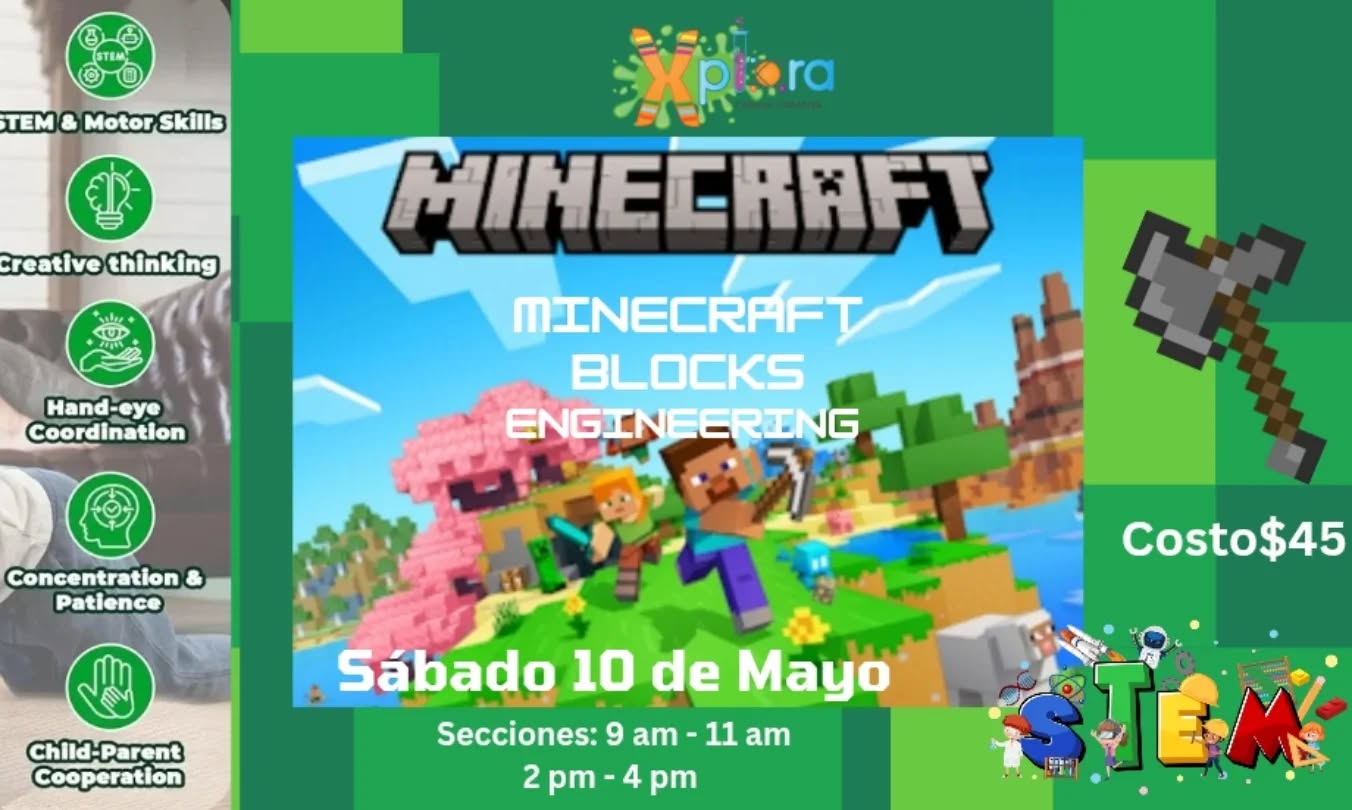 Minecraft Blocks Engineering - Xplora Creativa