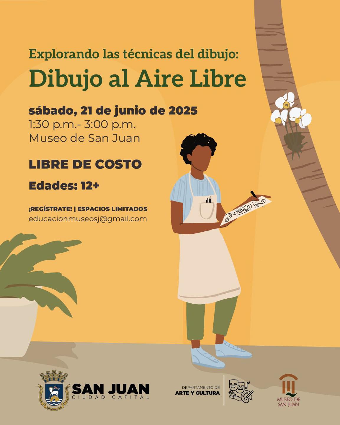 Dibujo al aire libre - Museo de San Juan