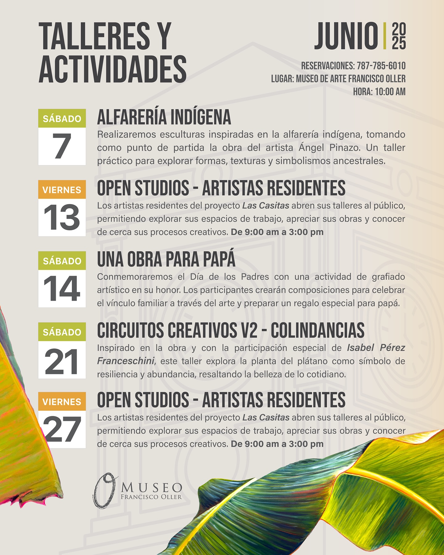 Talleres y Actividades - Museo Francisco Oller