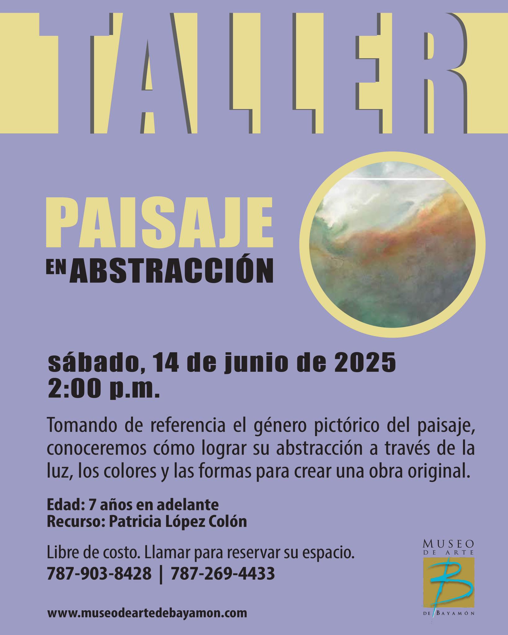 Taller: Paisaje en Abstracción - Museo de Arte de Bayamón