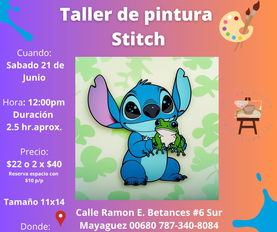 Taller de pintura: Stitch - The Art Studio PR
