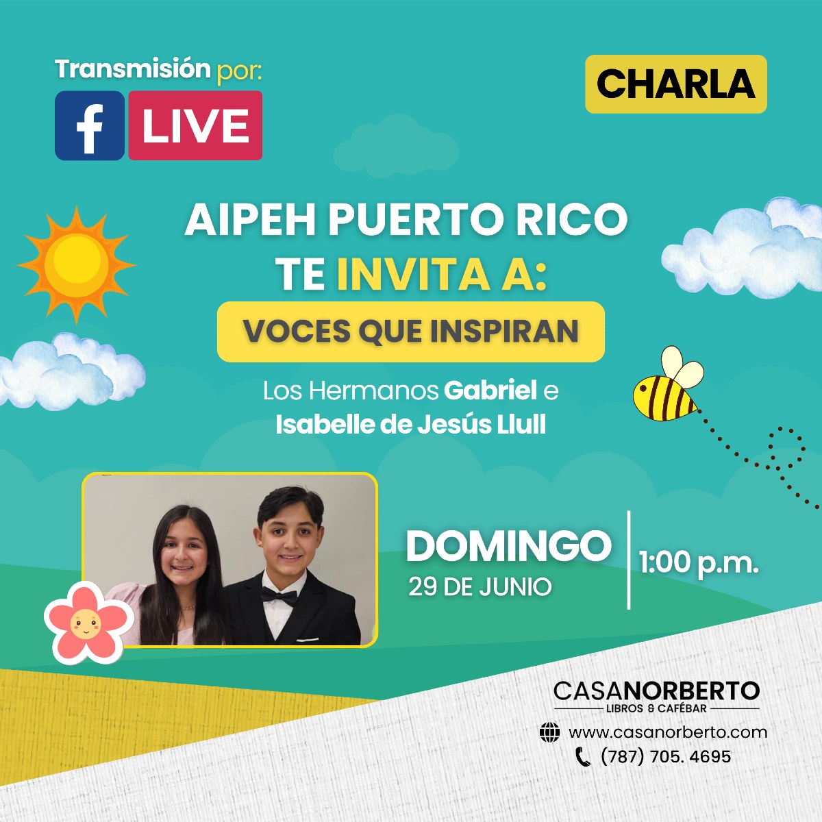 Charla: “Voces que inspiran” - Librería Casa Norberto