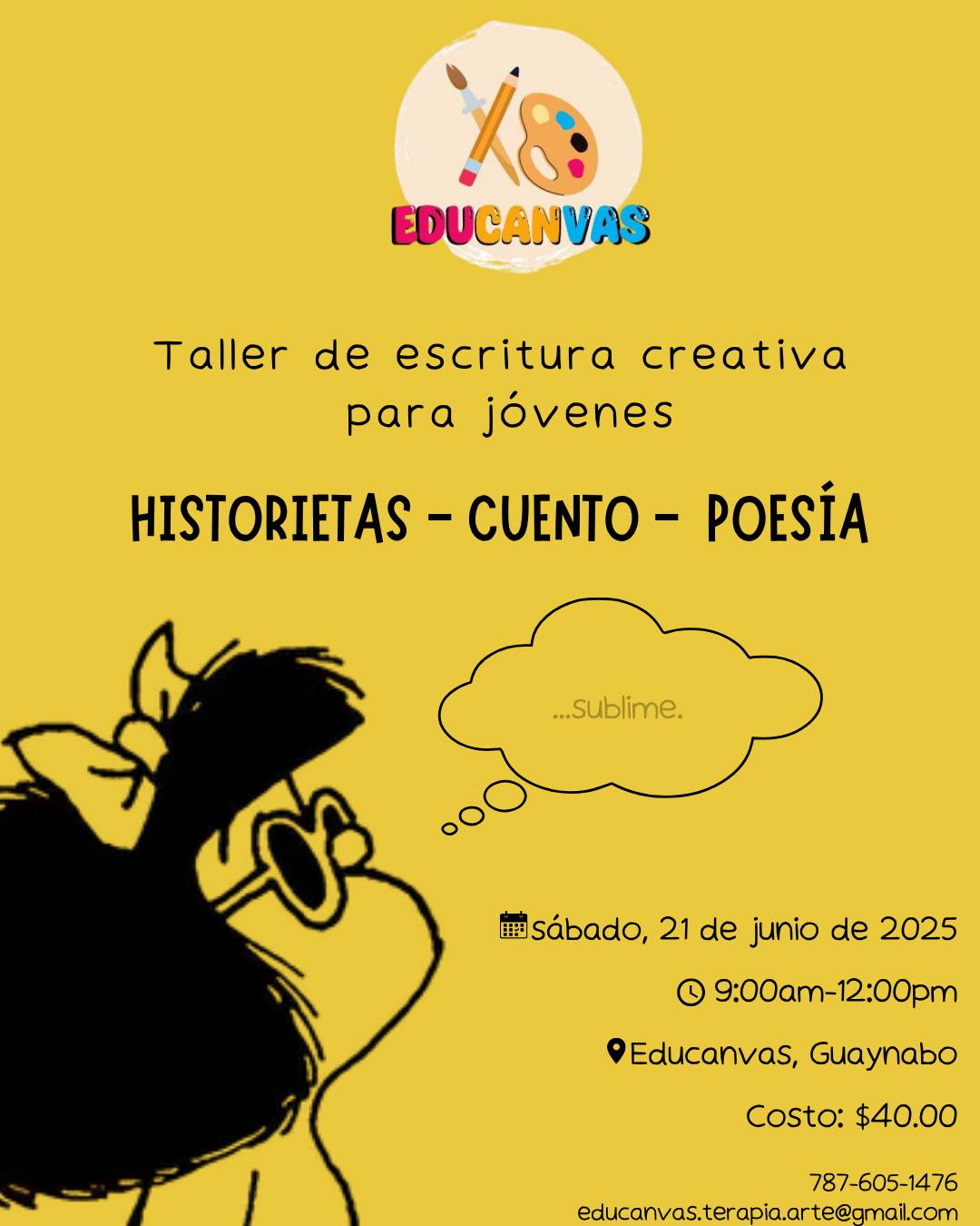 Taller de Escritura Creativa para jóvenes - Educanvas Arte y Terapias