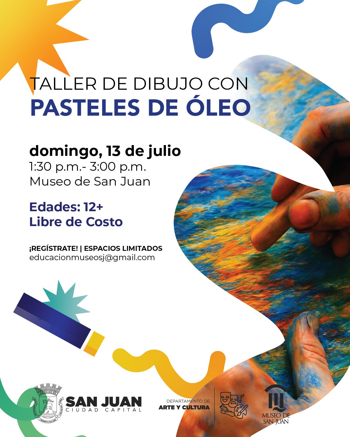 Taller de Dibujo con Pasteles de óleo - Museo de San Juan