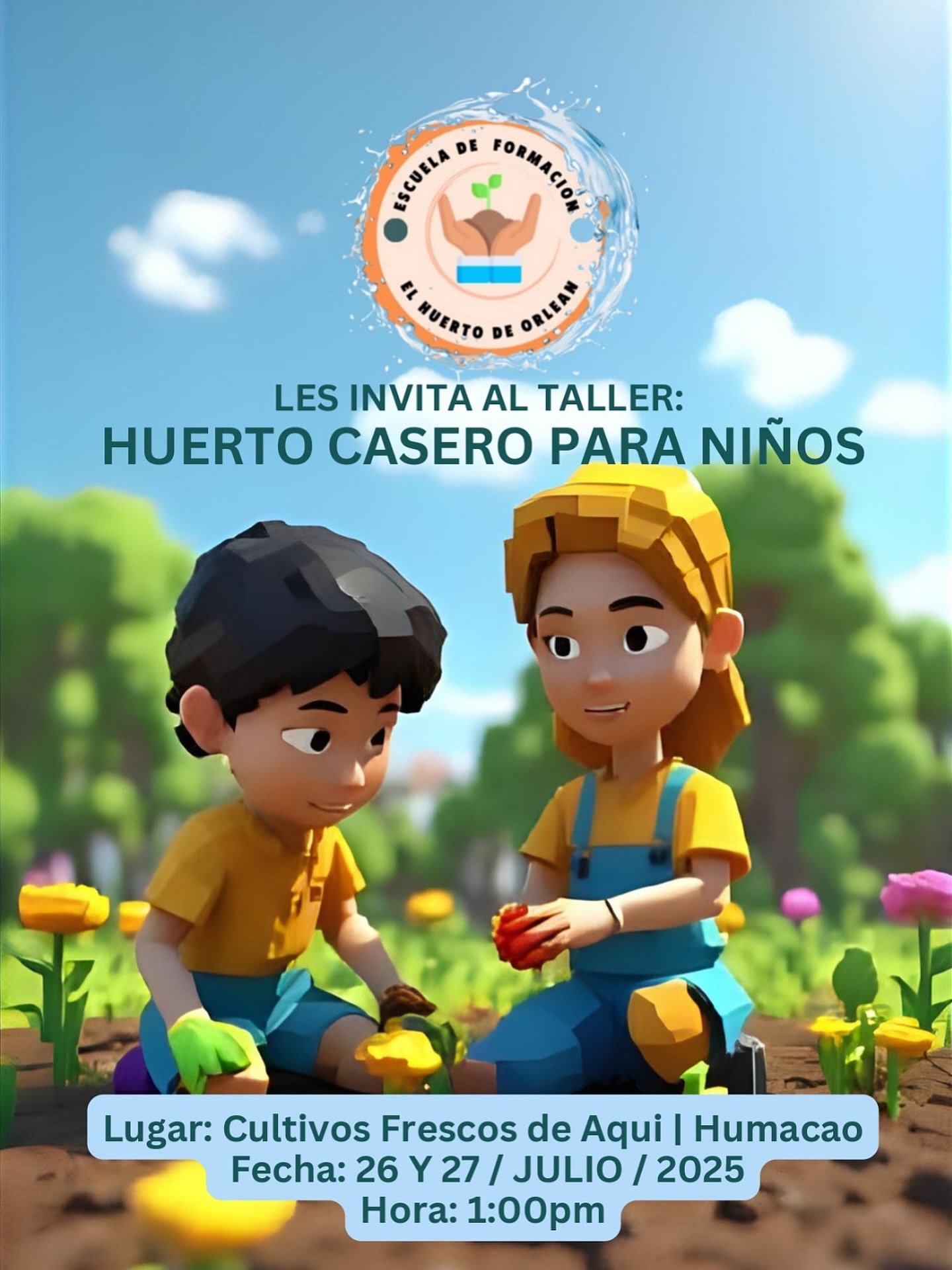 Huerto Casero para Niños - Cultivos Frescos de Aquí