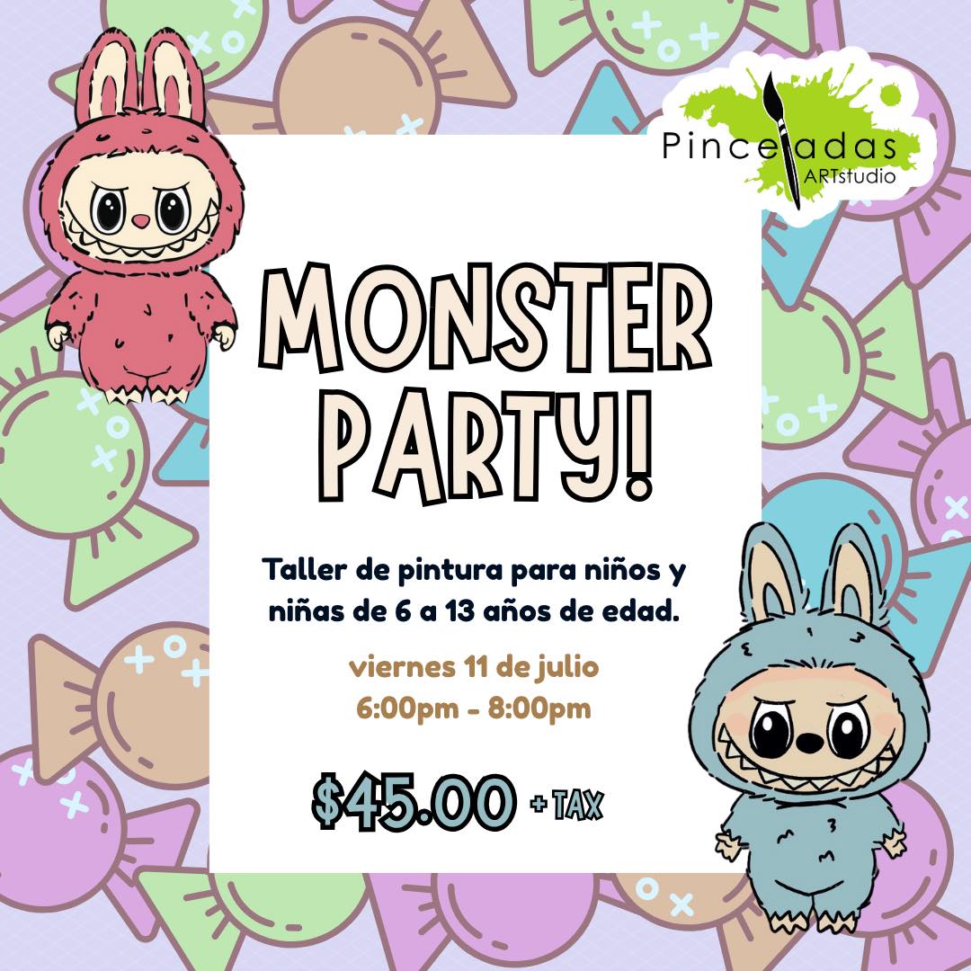 Monster Party - Pinceladas Art Studio