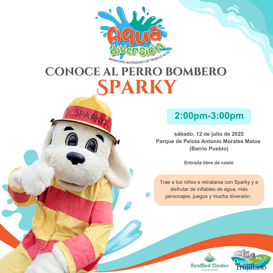 Conoce al Perro Bombero: Sparky - Aqua Diversión