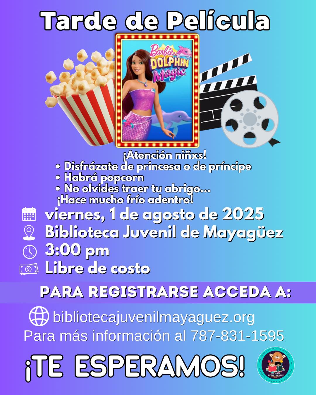 Tarde de Película - Biblioteca Juvenil de Mayagüez