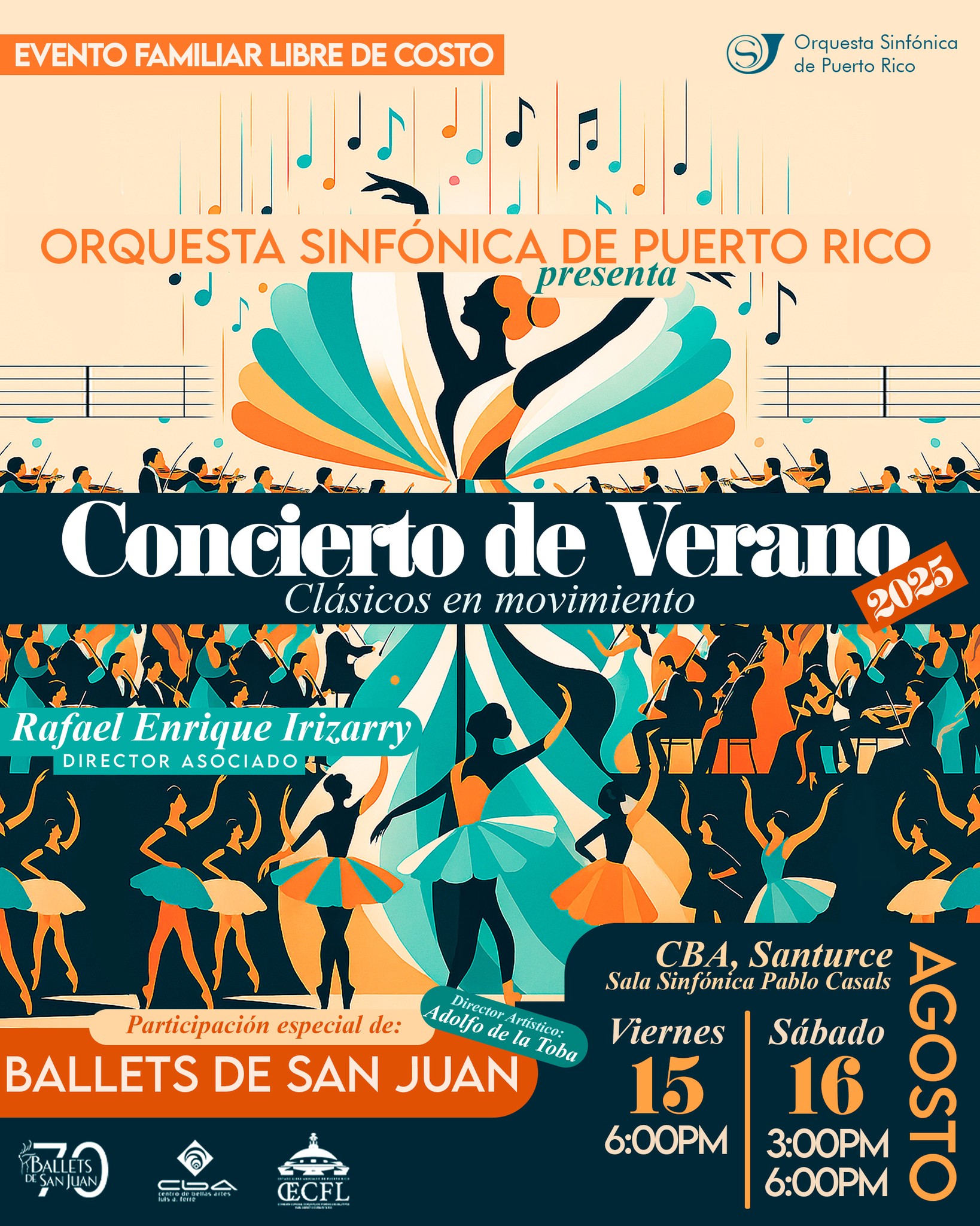 Concierto de Verano - Orquesta Sinfónica de PR y Ballets de San Juan