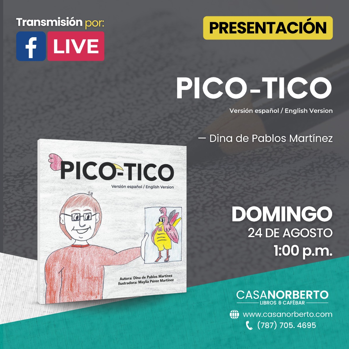 Presentación del libro: “Pico-Tico” - Librería Casa Norberto
