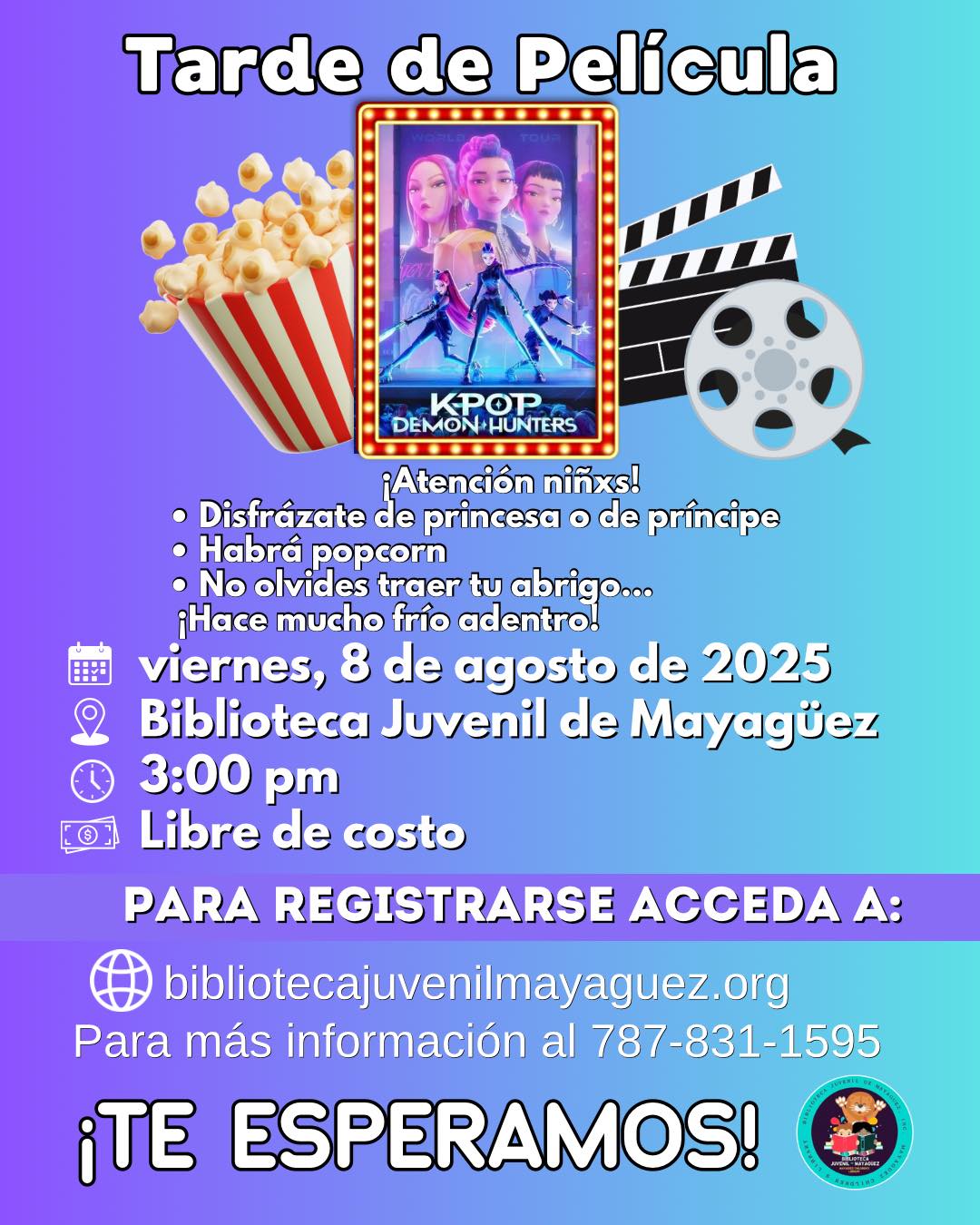 Tarde de Película - Biblioteca Juvenil de Mayagüez