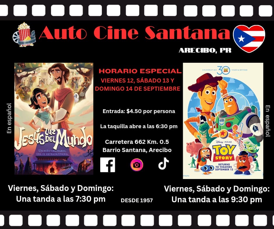 Auto Cine Santana: "Toy Story" y "Jesús Luz del Mundo"