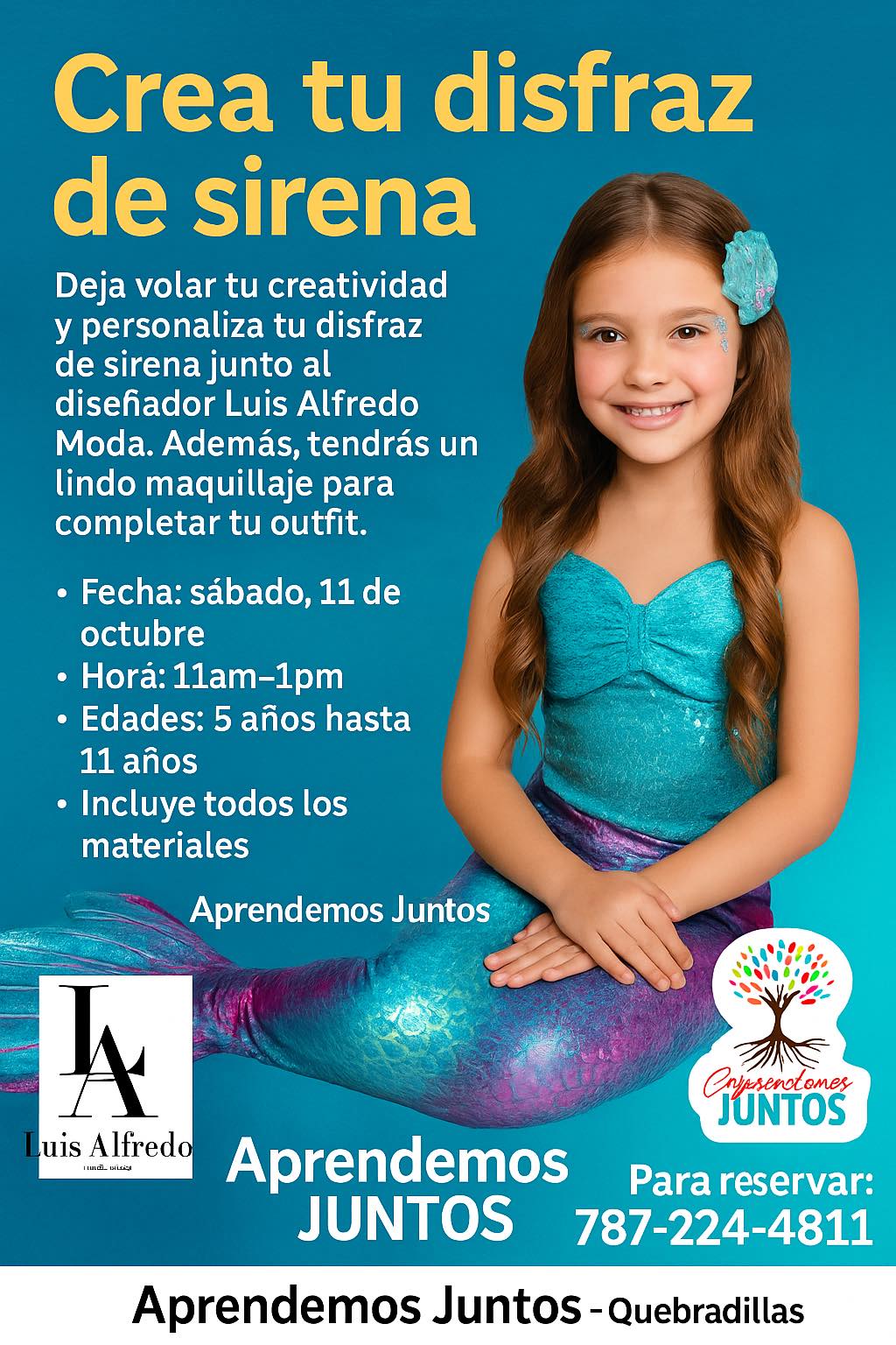 Crea tu Disfraz de Sirena - Aprendamos Juntos