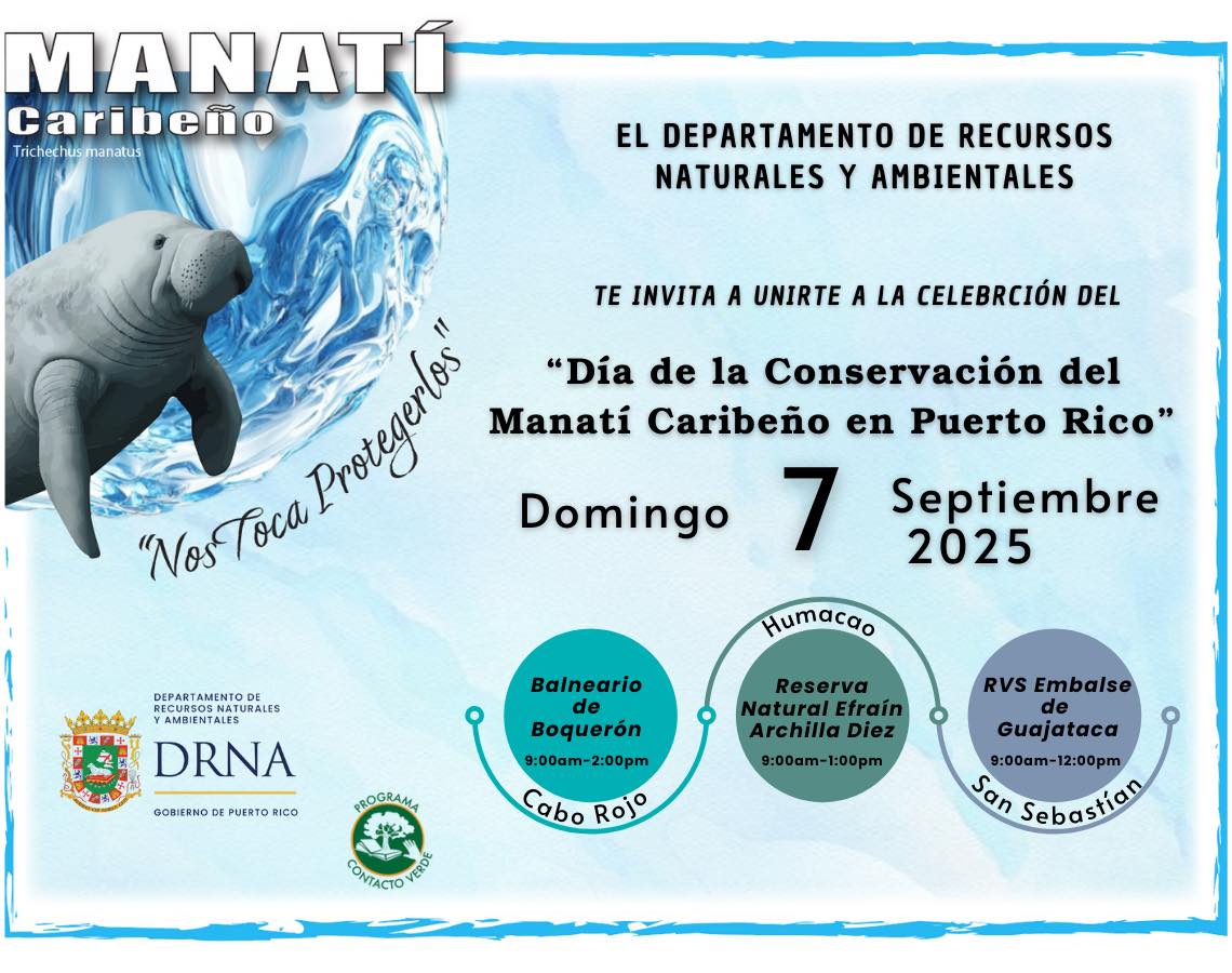 Día de la Conservación del Manatí Caribeño - Cabo Rojo