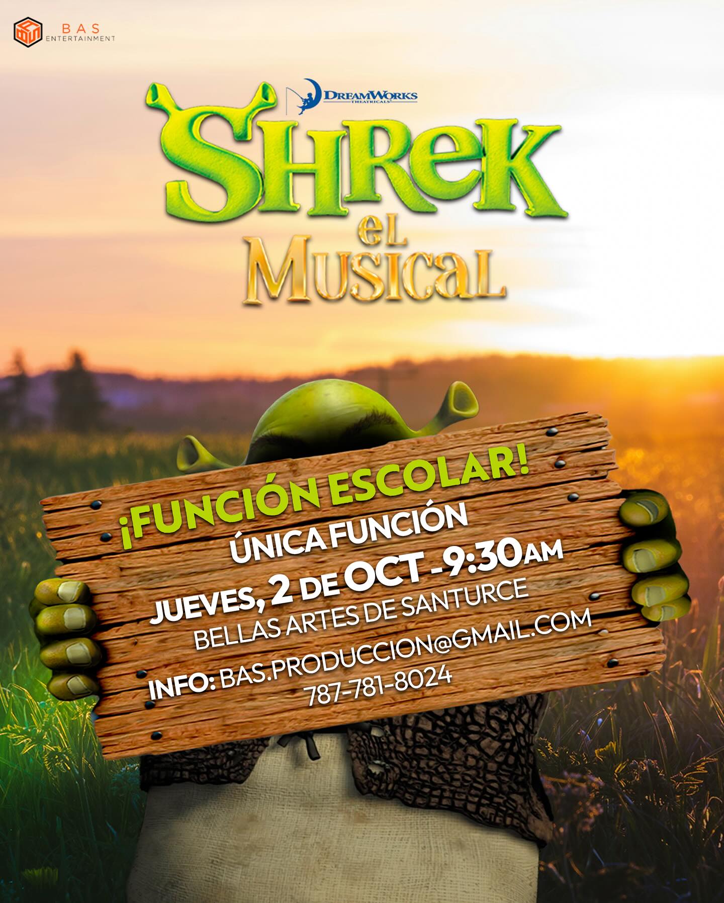 Shrek El Musical - Función Estudiantil