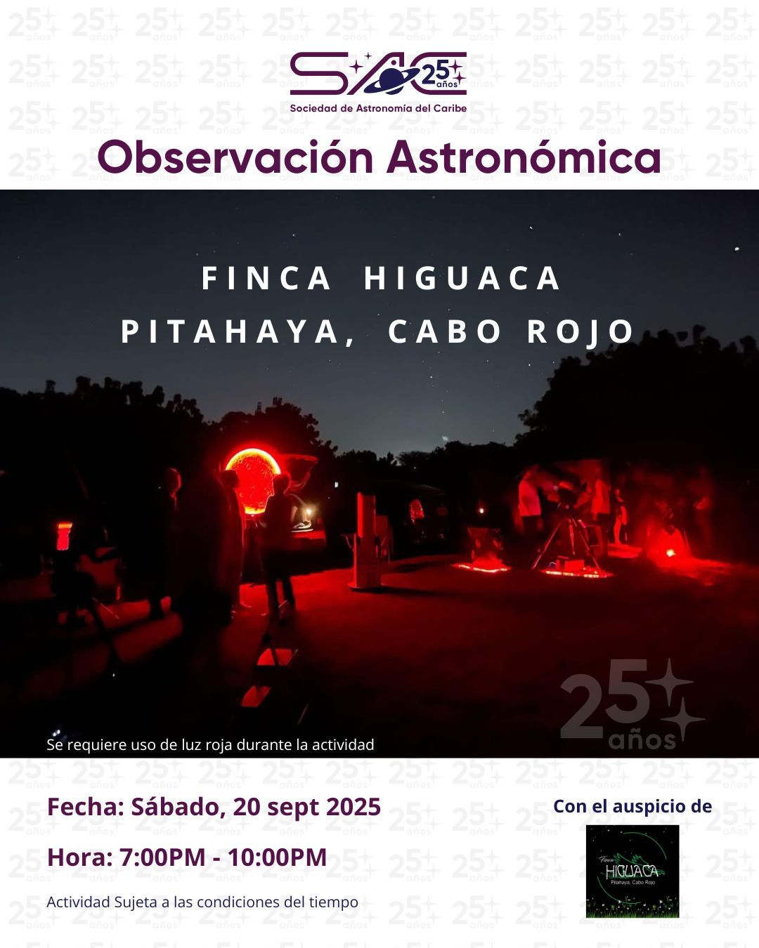 Noches de Observación en Pitahaya - Cabo Rojo